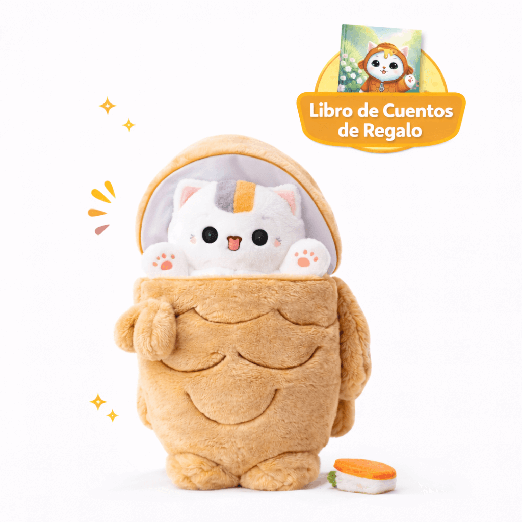 Peluche Abrazable con Gatito Sorpresa